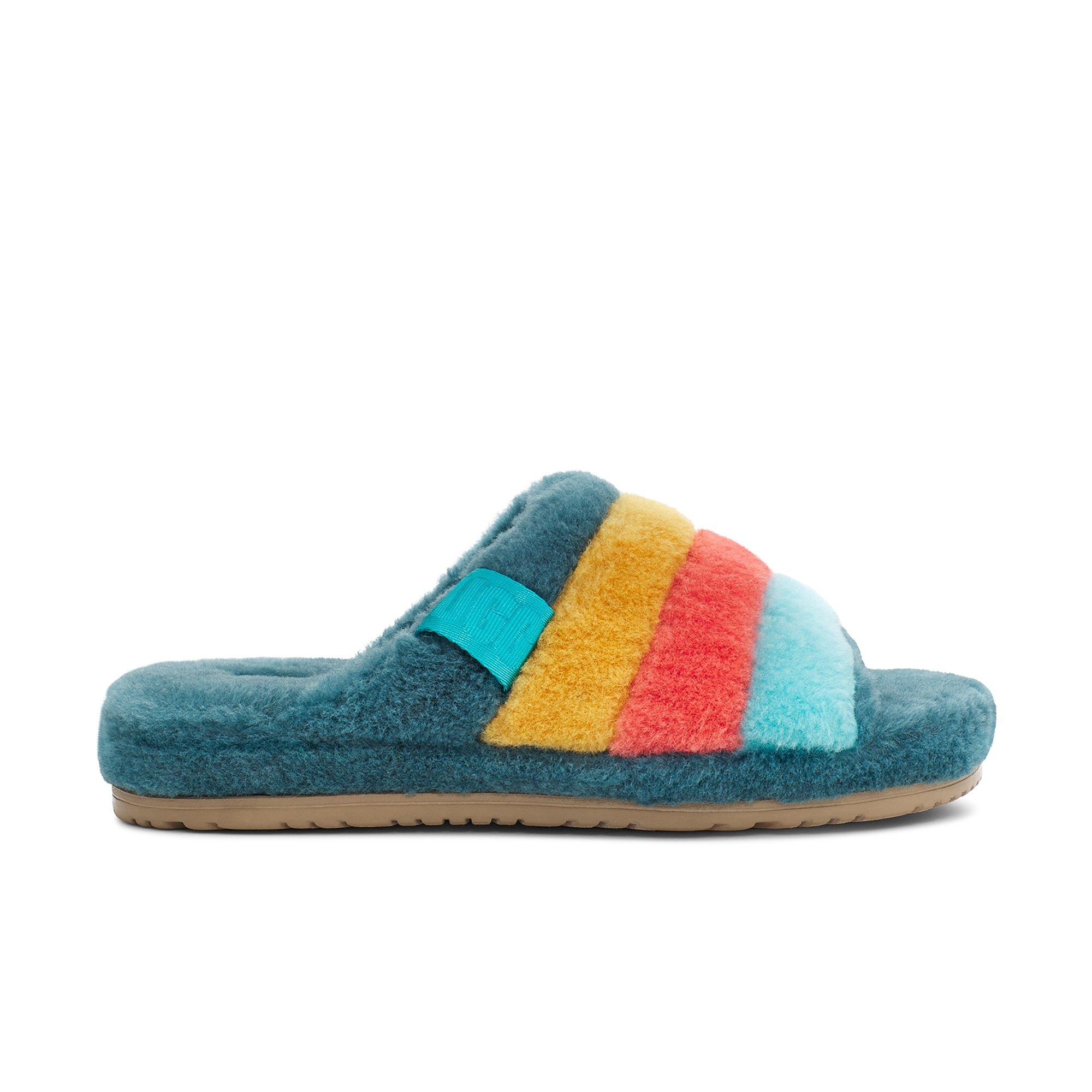 Multi colored uggs online slides